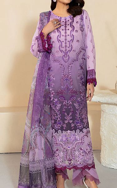 Ramsha Lavender Lawn Suit | Pakistani Lawn Dress in USA- Image 1