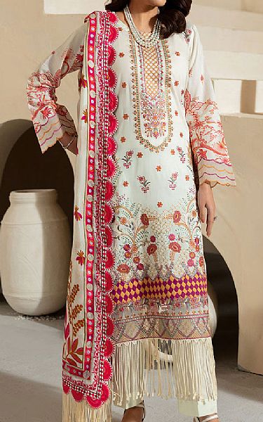 Ramsha Off-white Lawn Suit | Pakistani Lawn Dress in USA- Image 1