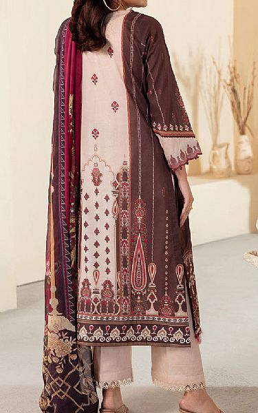 Ramsha Wood Brown Lawn Suit | Pakistani Lawn Dress in USA- Image 2