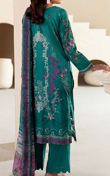 Ramsha Teal Lawn Suit | Pakistani Lawn Dress in USA- Image 2