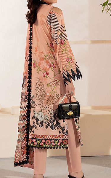 Ramsha Peach Lawn Suit | Pakistani Lawn Dress in USA- Image 2
