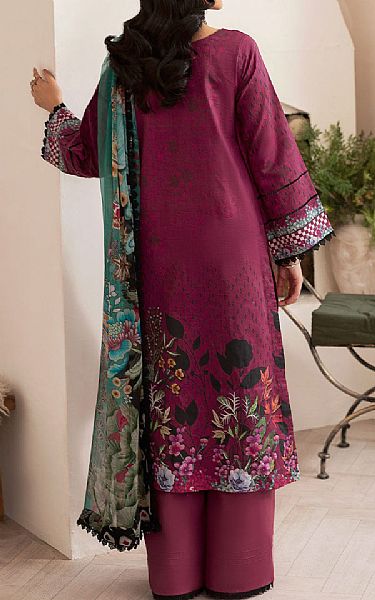 Ramsha Raspberry Rose Lawn Suit | Pakistani Lawn Dress in USA- Image 2