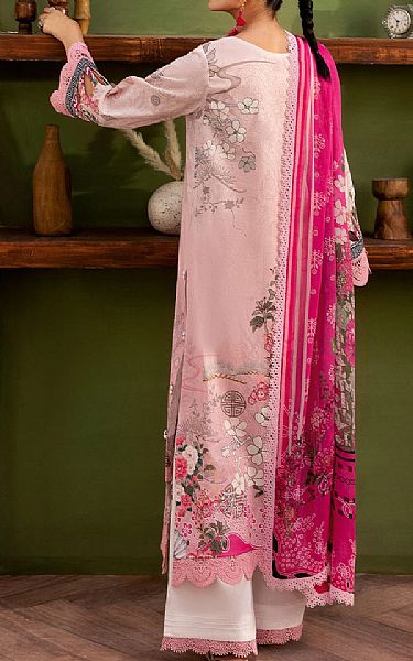 Ramsha Light Pink Lawn Suit | Pakistani Lawn Dress in USA- Image 2