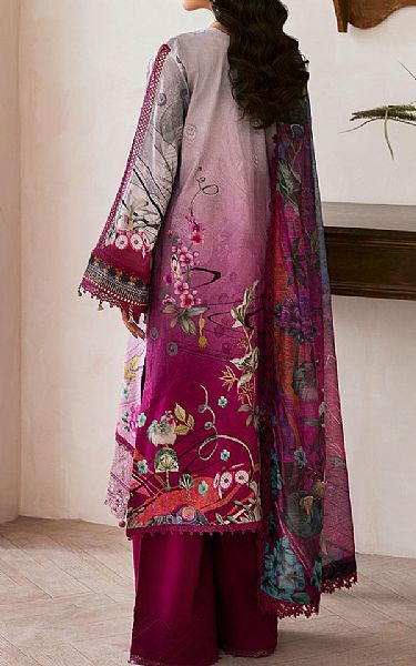 Ramsha Pink/Raspberry Lawn Suit | Pakistani Lawn Dress in USA- Image 2