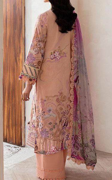 Ramsha Peach Lawn Suit | Pakistani Lawn Dress in USA- Image 2