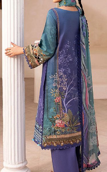 Ramsha Blueberry Lawn Suit | Pakistani Lawn Dress in USA- Image 2