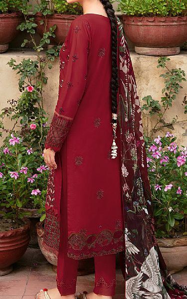 Ramsha Wine Lawn Suit | Pakistani Lawn Suits- Image 2
