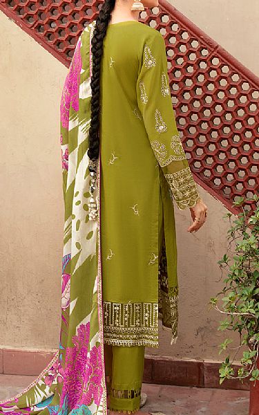 Ramsha Citron Green Lawn Suit | Pakistani Lawn Suits- Image 2