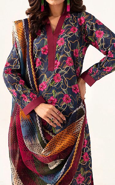 Ramsha Ebony Clay Lawn Suit | Pakistani Lawn Dress in USA- Image 1