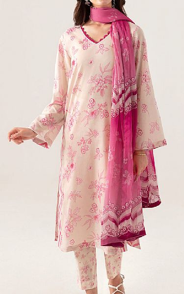 Ramsha Ivory Lawn Suit | Pakistani Lawn Dress in USA- Image 1