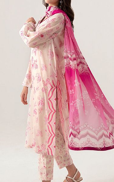 Ramsha Ivory Lawn Suit | Pakistani Lawn Dress in USA- Image 2