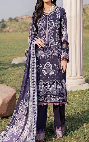 Ramsha Navy Blue Viscose Suit | Pakistani Dresses in USA- Image 1