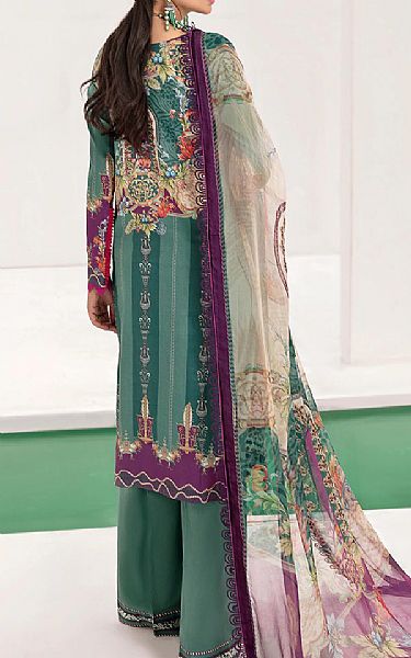 Ramsha Viridian Green Lawn Suit | Pakistani Dresses in USA- Image 2