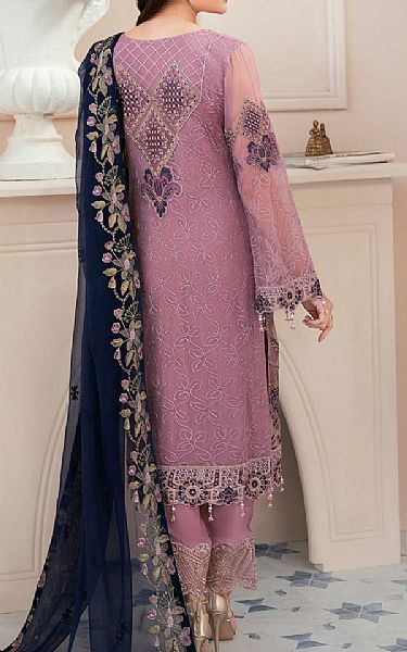 Ramsha Lavender Chiffon Suit | Pakistani Embroidered Chiffon Dresses- Image 2