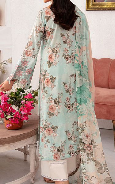 Ramsha Turquoise Lawn Suit | Pakistani Lawn Dress in USA- Image 2