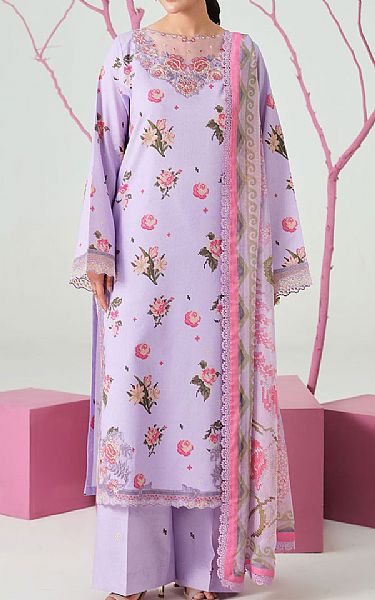 Ramsha Lavender Lawn Suit | Pakistani Lawn Dress in USA- Image 1