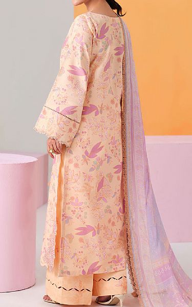 Ramsha Peach Lawn Suit | Pakistani Lawn Dress in USA- Image 2