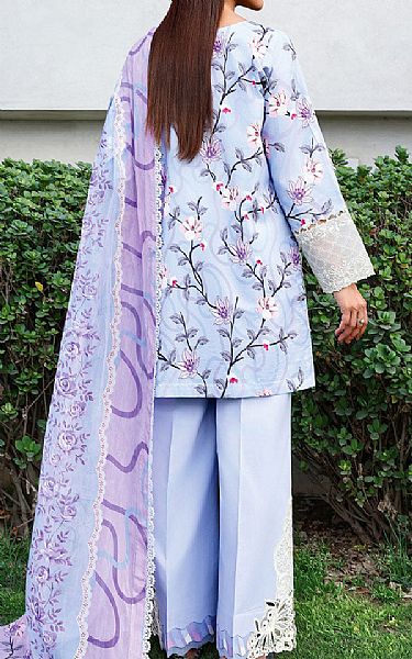 Ramsha Tropical Blue Lawn Suit | Pakistani Lawn Dress in USA- Image 2