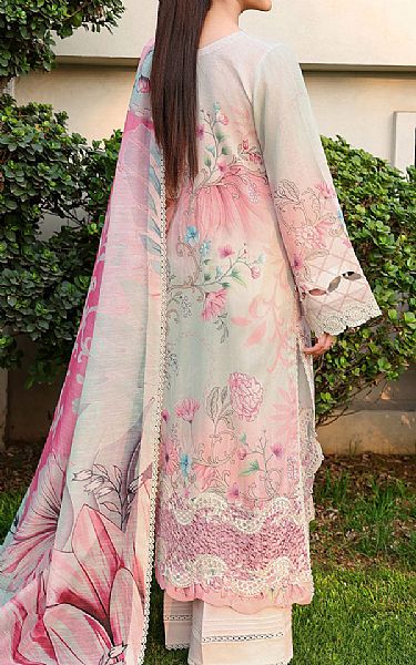 Ramsha Light Pink/Sea Mist Lawn Suit | Pakistani Lawn Dress in USA- Image 2