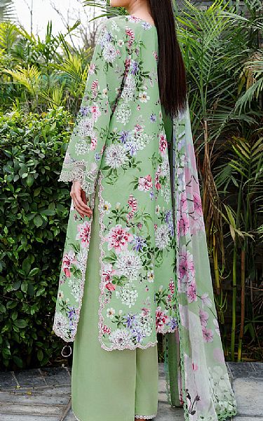 Ramsha Light Green Lawn Suit | Pakistani Lawn Dress in USA- Image 2
