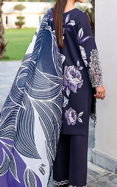 Ramsha Navy Lawn Suit | Pakistani Lawn Dress in USA- Image 2