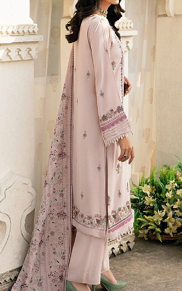 Ramsha Oyster Pink Karandi Suit | Pakistani Winter Dresses- Image 2