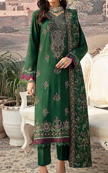 Ramsha Everglade Karandi Suit | Pakistani Winter Dresses- Image 1