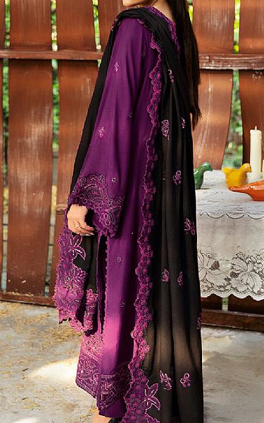 Ramsha Grape Purple Karandi Suit | Pakistani Winter Dresses in USA- Image 2
