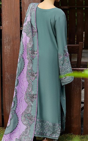 Ramsha Viridian Green Karandi Suit | Pakistani Winter Dresses in USA- Image 2
