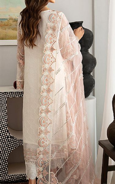 Ramsha Off-white Chiffon Suit | Pakistani Embroidered Chiffon Dresses USA- Image 2