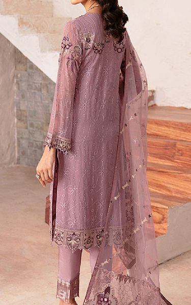Ramsha Tea Pink Chiffon Suit | Pakistani Embroidered Chiffon Dresses USA- Image 2