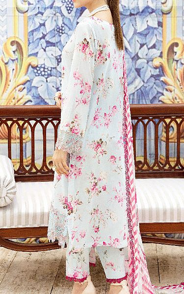 Ramsha Sky Blue Lawn Suit | Pakistani Lawn Dress in USA- Image 2