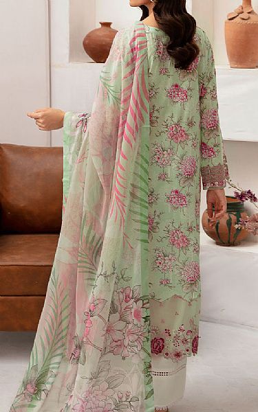 Ramsha Light Green Lawn Suit | Pakistani Lawn Dress in USA- Image 2