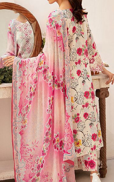 Ramsha Off-white Lawn Suit | Pakistani Lawn Dress in USA- Image 2