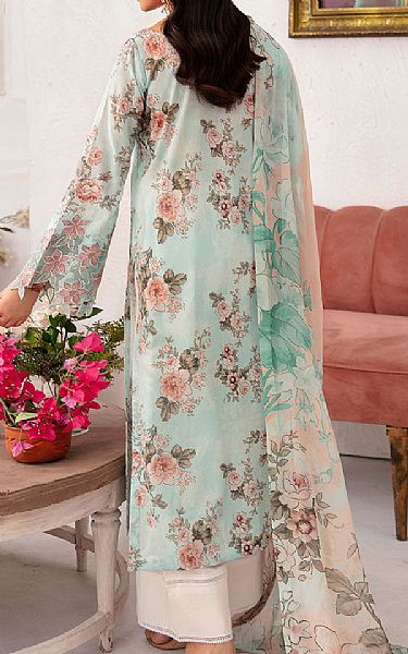 Ramsha Turquoise Lawn Suit | Pakistani Lawn Dress in USA- Image 2
