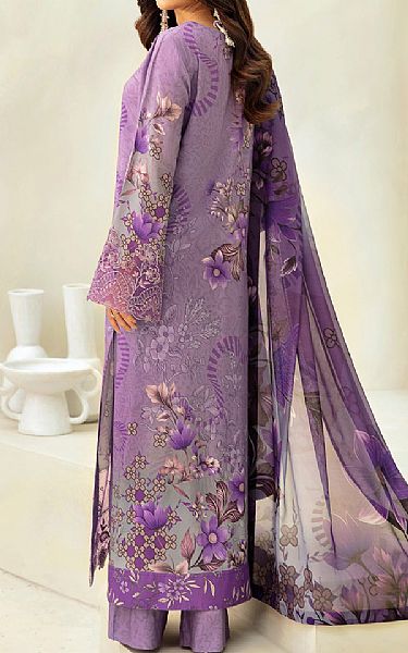 Ramsha Lilac Viscose Suit | Pakistani Winter Dresses in USA- Image 2