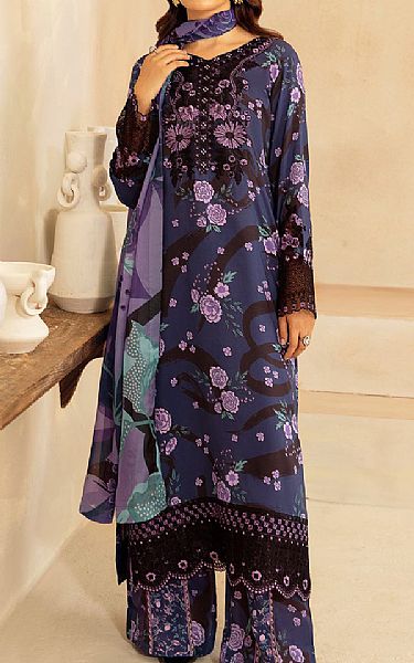 Ramsha Mulled Wine Viscose Suit | Pakistani Winter Dresses in USA- Image 1