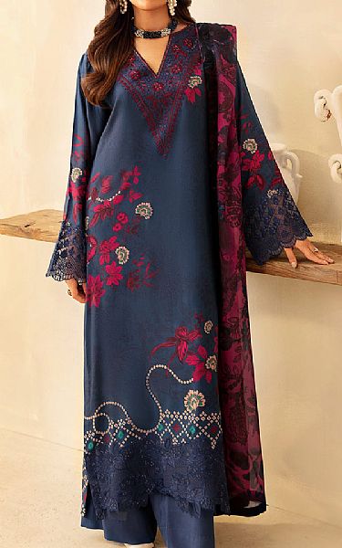 Ramsha Pickled Bluewood Viscose Suit | Pakistani Winter Dresses in USA- Image 1