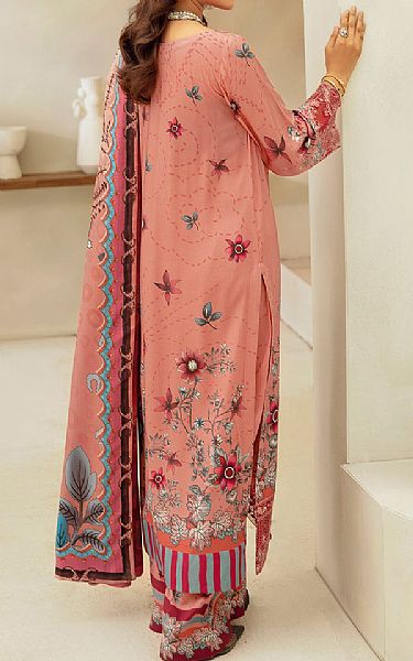 Ramsha Peach Viscose Suit | Pakistani Winter Dresses in USA- Image 2