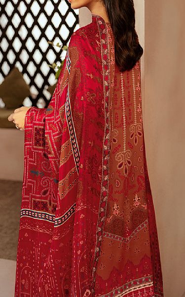 Ramsha Brown Viscose Suit | Pakistani Winter Dresses in USA- Image 2