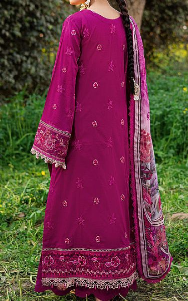 Ramsha Cerise Pink Lawn Suit | Pakistani Lawn Dress in USA- Image 2