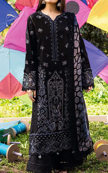 Ramsha Black Lawn Suit | Pakistani Lawn Dress in USA- Image 1