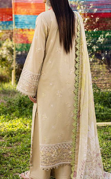 Ramsha Beige Lawn Suit | Pakistani Lawn Dress in USA- Image 2