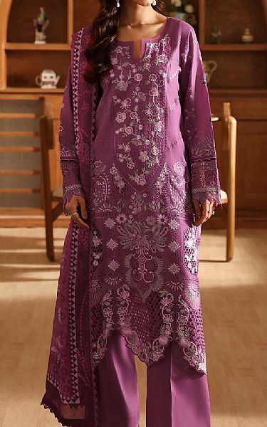 Ramsha Purple Lawn Suit | Pakistani Lawn Dress in USA- Image 1