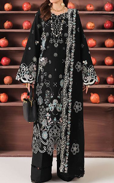Ramsha Black Lawn Suit | Pakistani Lawn Dress in USA- Image 1