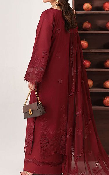 Ramsha Burgundy Lawn Suit | Pakistani Lawn Dress in USA- Image 2