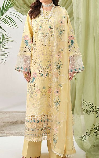 Ramsha Yellow Lawn Suit | Pakistani Lawn Dress in USA- Image 1