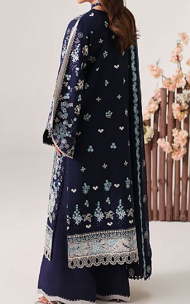 Ramsha Navy Blue Lawn Suit | Pakistani Lawn Dress in USA- Image 2