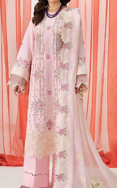 Ramsha Pink Lawn Suit | Pakistani Lawn Dress in USA- Image 1