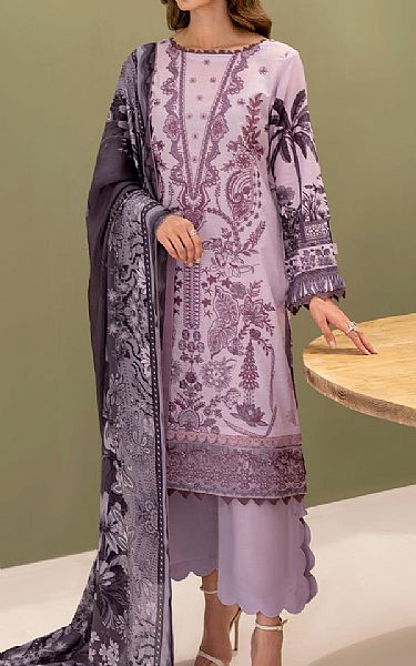 Ramsha Mauve Lawn Suit | Pakistani Lawn Suits- Image 1